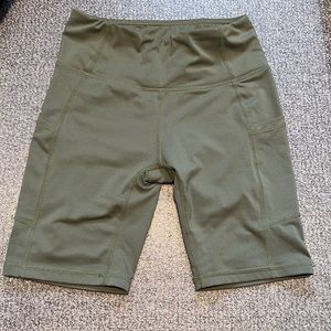 Sage Green Bike Shorts